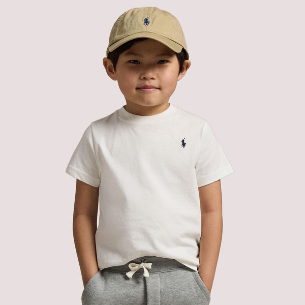 T-shirt in jersey di cotone con scollo a girocollo 322832904 /035 POLO RALPH LAUREN 