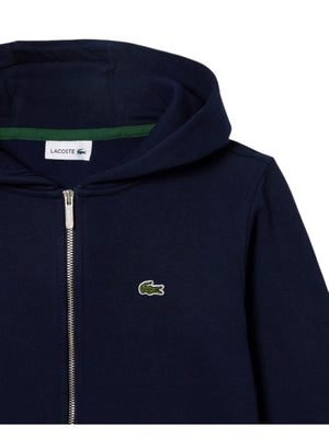 Felpa bambino in cotone con logo ricamato e finiture elasticizzate