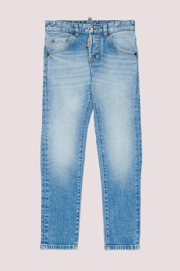Jeans slim fit lavaggio blu chiaro - Cool Guy DQ3281 D0AF3 /DQ01 DSQUARED2 JUNIOR 