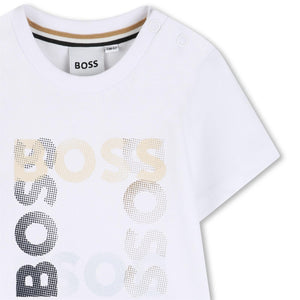 T-shirt con loghi stampati J52882 /10P BOSS 