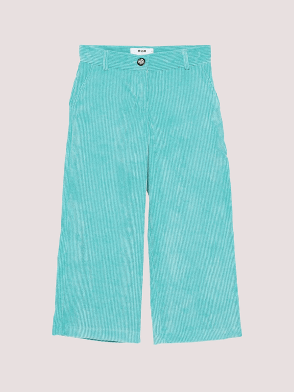 Pantaloni azzurri con tasche laterali F5MSJGPA105 /MS037 MSGM KIDS 