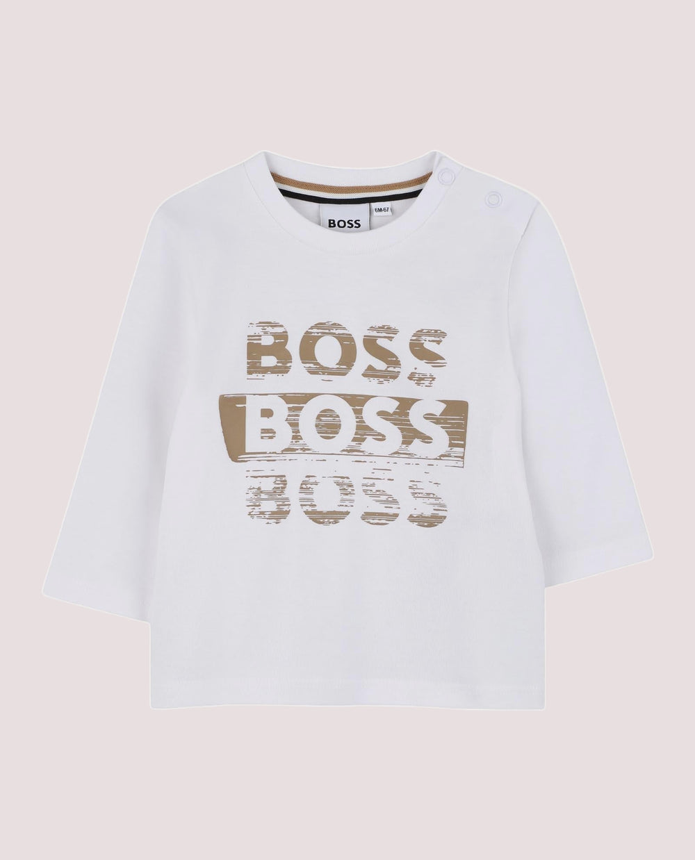 T-shirt girocollo con logo J52463 /10P BOSS 