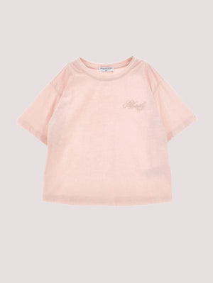 T-shirt ricamo scritta I1G609 7206 /94 PHILOSOPHY KIDS 