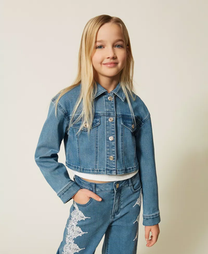 Giacca cropped in jeans 261GJ2080 /3451 TWINSET 