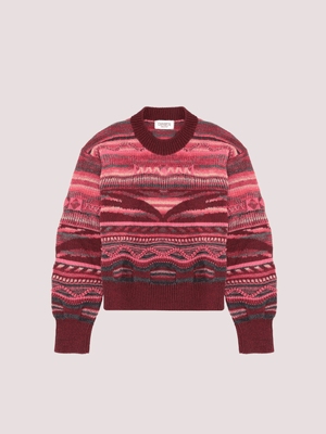 Maglione in lana jacquard F5LKJGJP060 /39 LANEUS KIDS 