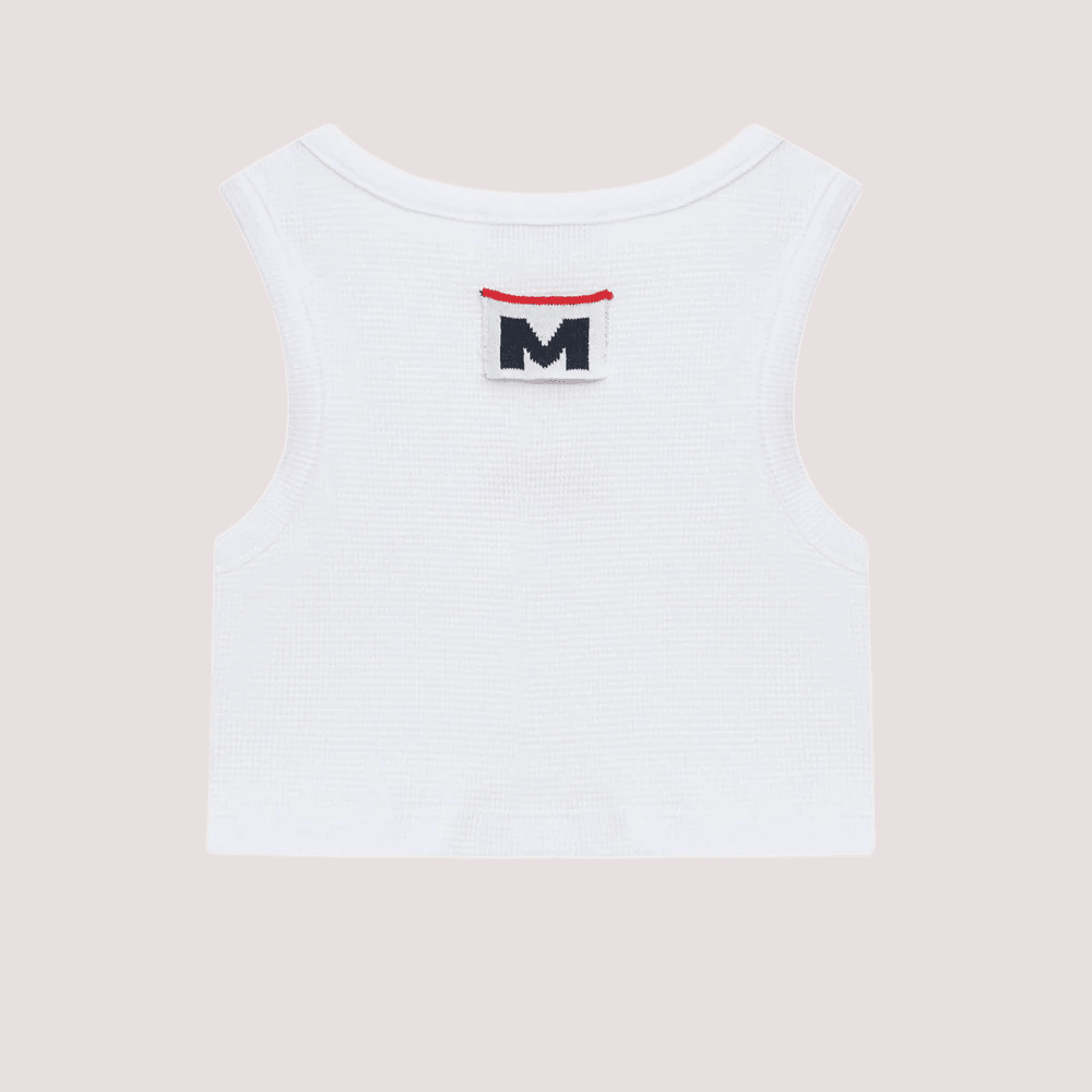 Top cropped con logo ricamato S6MSJGTA030 /001 MSGM KIDS 