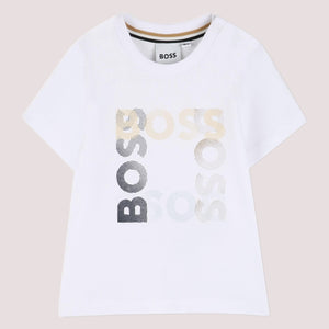 T-shirt con loghi stampati J52882 /10P BOSS 
