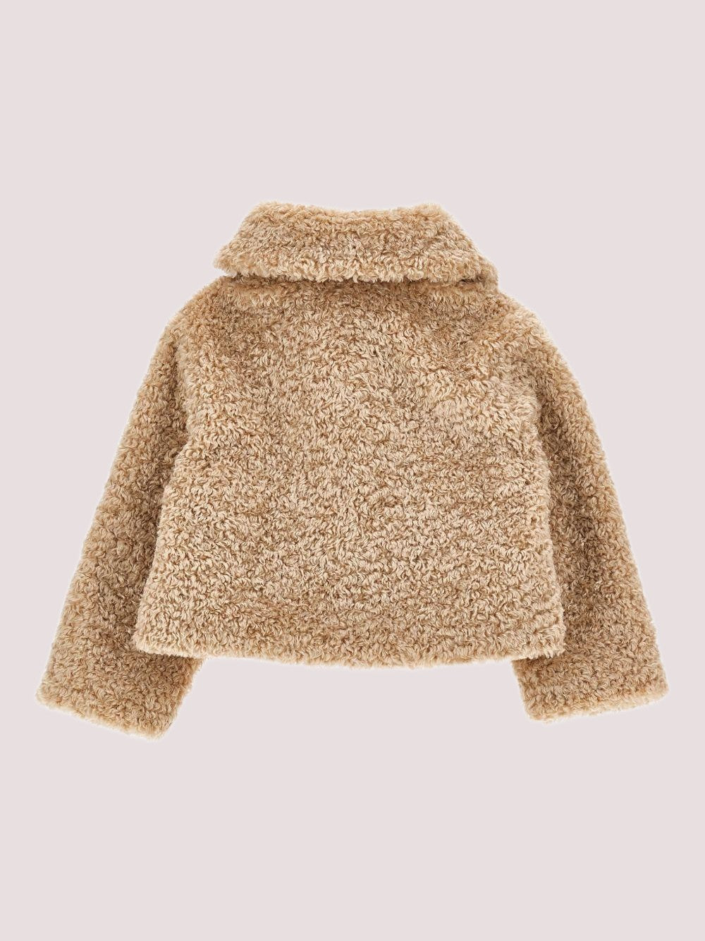 Giubbino in eco-pellicca per bambina Monnalisa beige con tasche<BR/> 17F106 6031 /0003 MONNALISA 