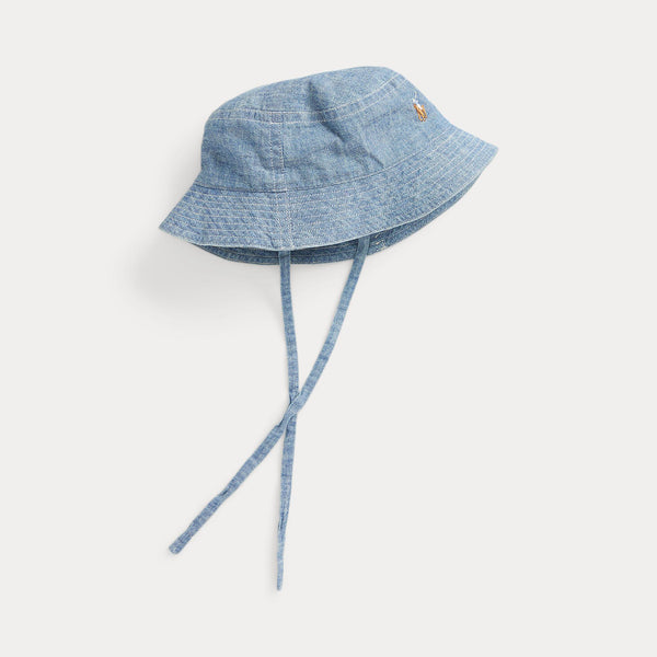 Cappello in cotone chambray indaco 320966193 /001 POLO RALPH LAUREN 