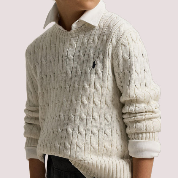 Maglione in cotone a trecce 323702674 /024 POLO RALPH LAUREN 