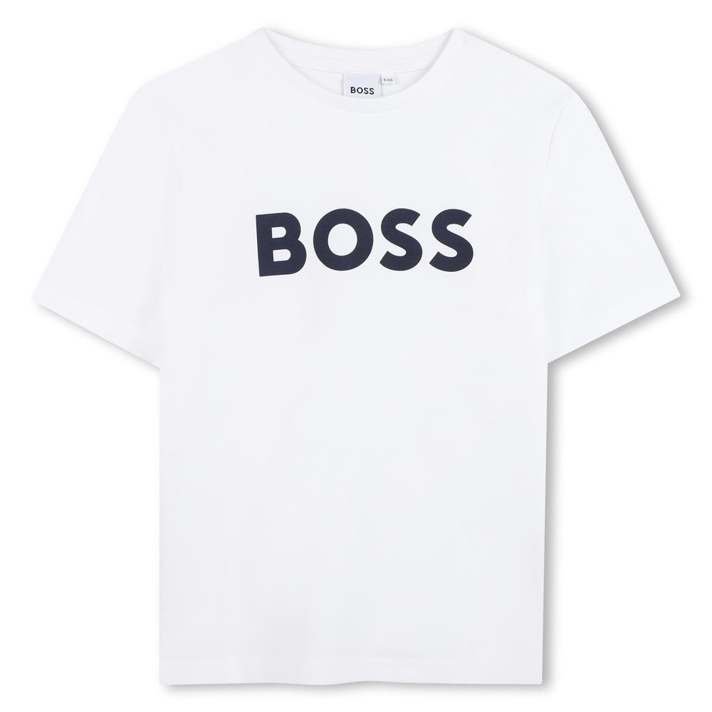 T-shirt con logo stampato J25P24 /10P BOSS 