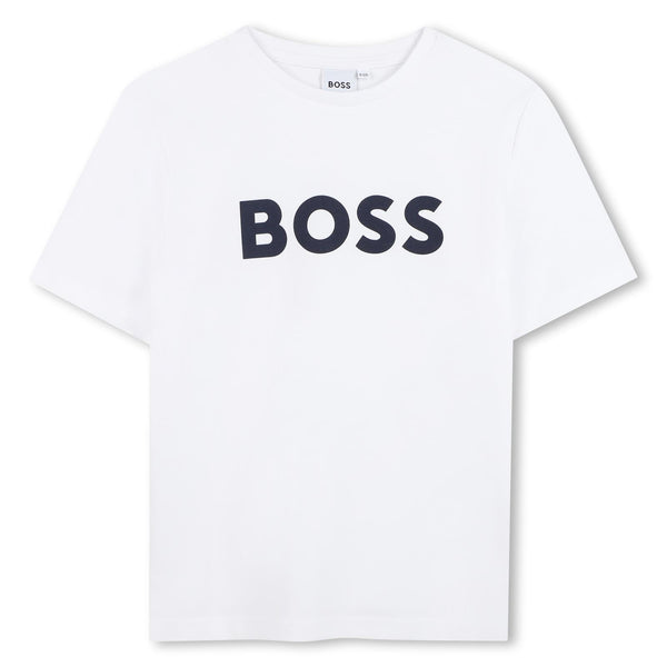 T-shirt con logo stampato J25P24 /10P BOSS 