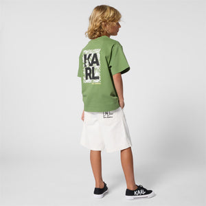 T--shirt con stampa Z31101 /68J KARL LAGERFELD 