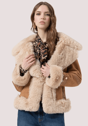 Giacca biker regular con apertura centrale FR25WC4008O44601 /H59 FRACOMINA 