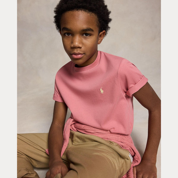 T-shirt in jersey di cotone con scollo a girocollo 323832904 /510 POLO RALPH LAUREN 