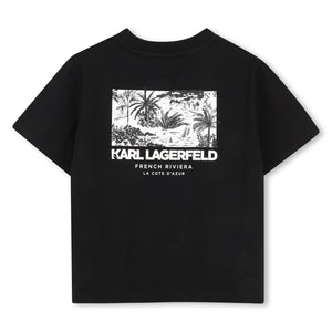 T-shirt con stampa Z31101 /09B KARL LAGERFELD 