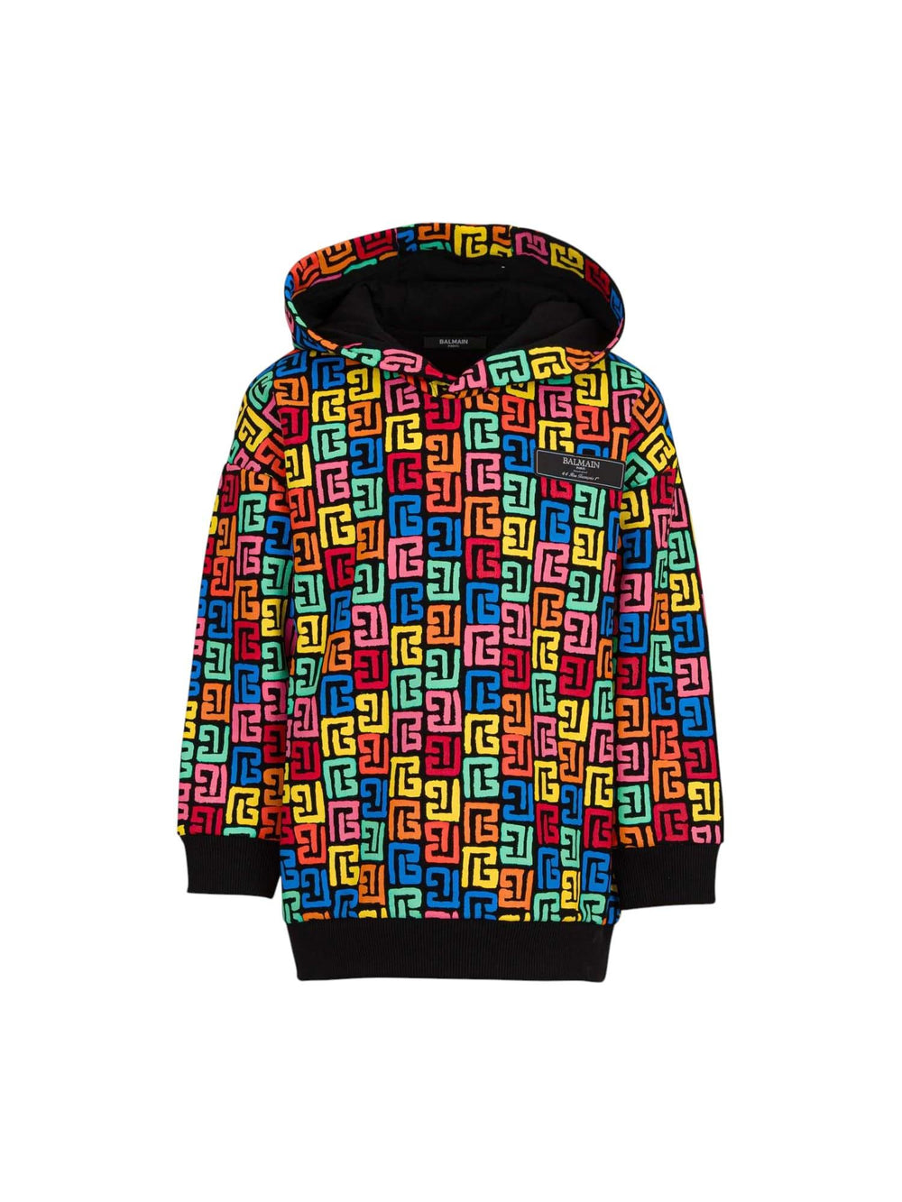 Felpa bambino multicolore con cappuccio