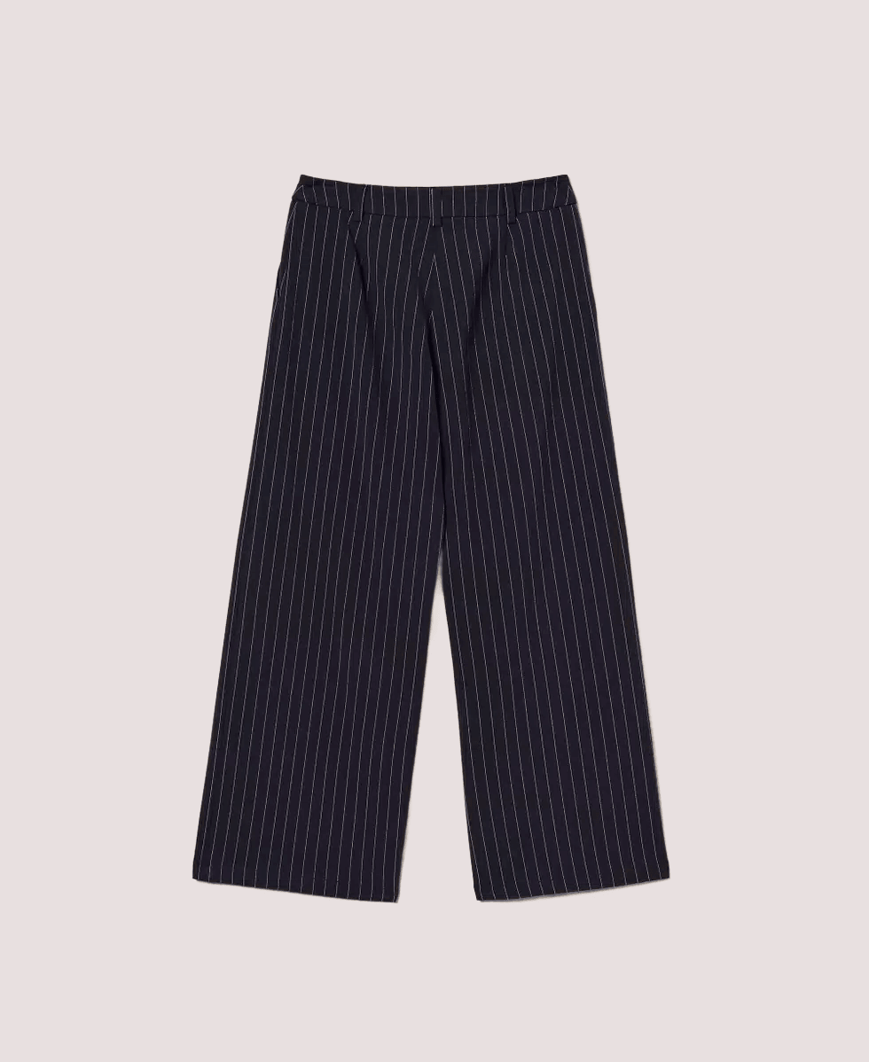 Pantaloni a palazzo gessati 252GJ2042 /12713 TWINSET 