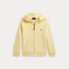 Felpa con cappuccio e zip intera in french terry