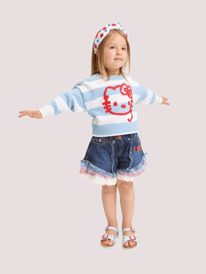 Maglia Hello Kitty Righe 19G606 7029 /5899 MONNALISA 