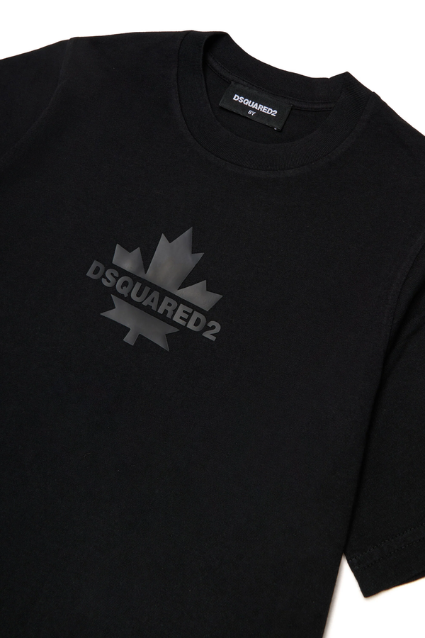 T-shirt con Maple Leaf DQ2743 D0AC7 /DQ900 DSQUARED2 JUNIOR 