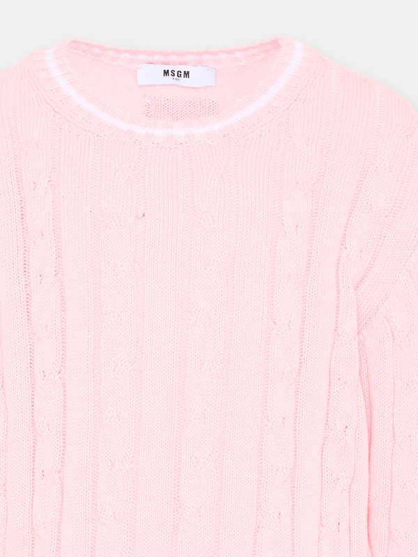 Maglione a trecce S6MSJUJP286 /MS076 MSGM KIDS 