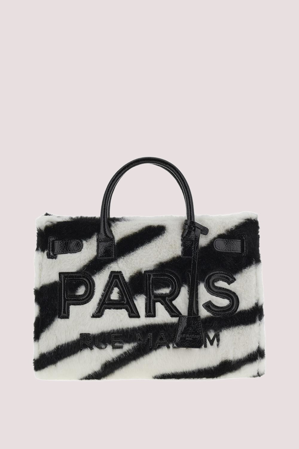 Alaska tote 1509 /UNICA/FUR ZEBRA RUE MADAM PARIS 
