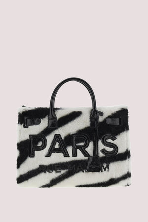 Alaska tote 1509 /UNICA/FUR ZEBRA RUE MADAM PARIS 