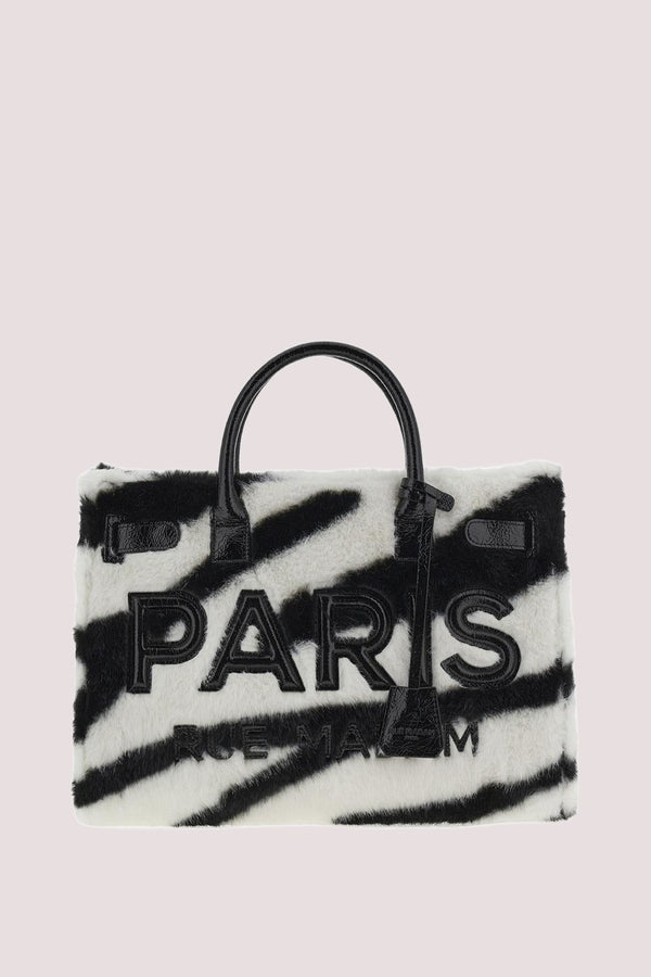 Alaska tote 1509 /UNICA/FUR ZEBRA RUE MADAM PARIS 