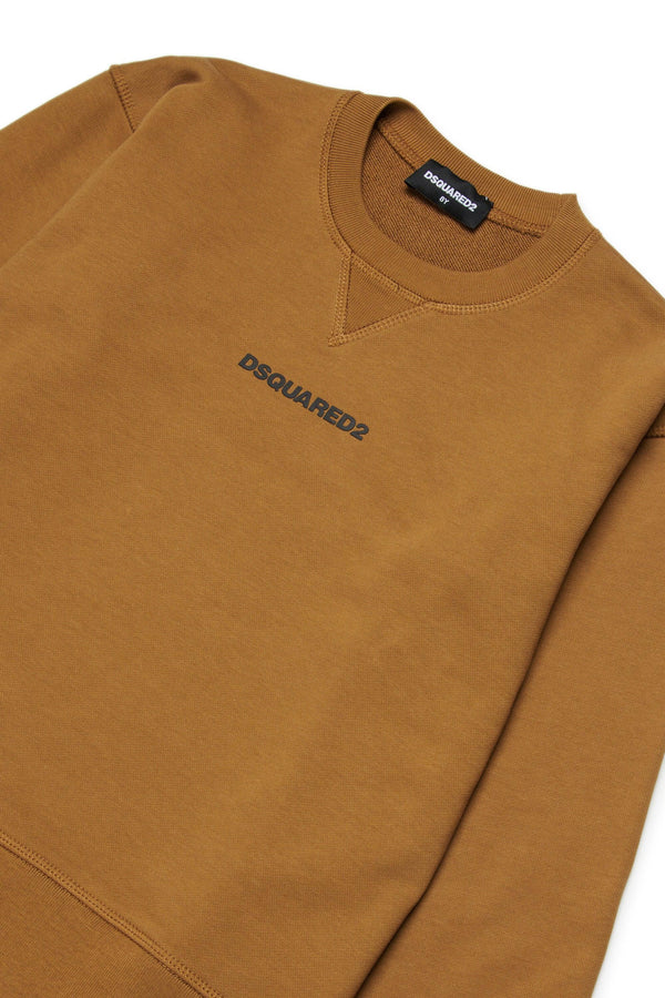 Felpa in cotone con logo DQ2739 D0094 /DQ730 DSQUARED2 JUNIOR 