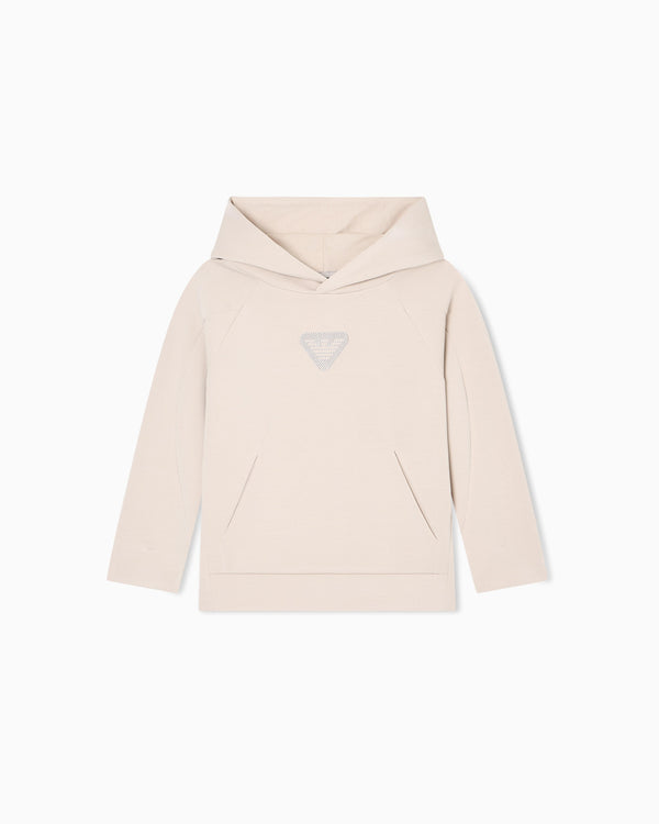 Felpa comfort fit con cappuccio in double jersey EB000835 AF16254 /U8140 EMPORIO ARMANI 