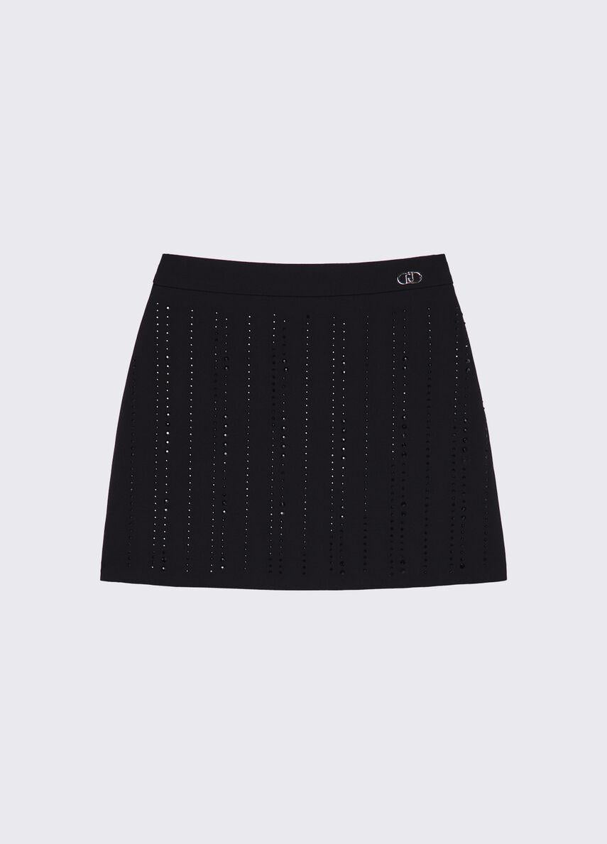 Minigonna con strass GA6017 T7896 /Y9048 LIU JO 