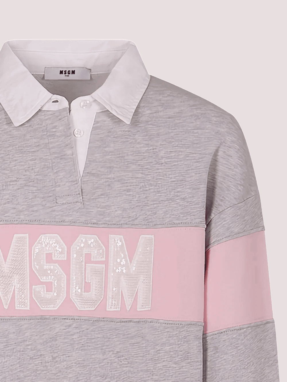 Polo a righe a manica lunga S6MSJGSW027 /MS076 MSGM KIDS 