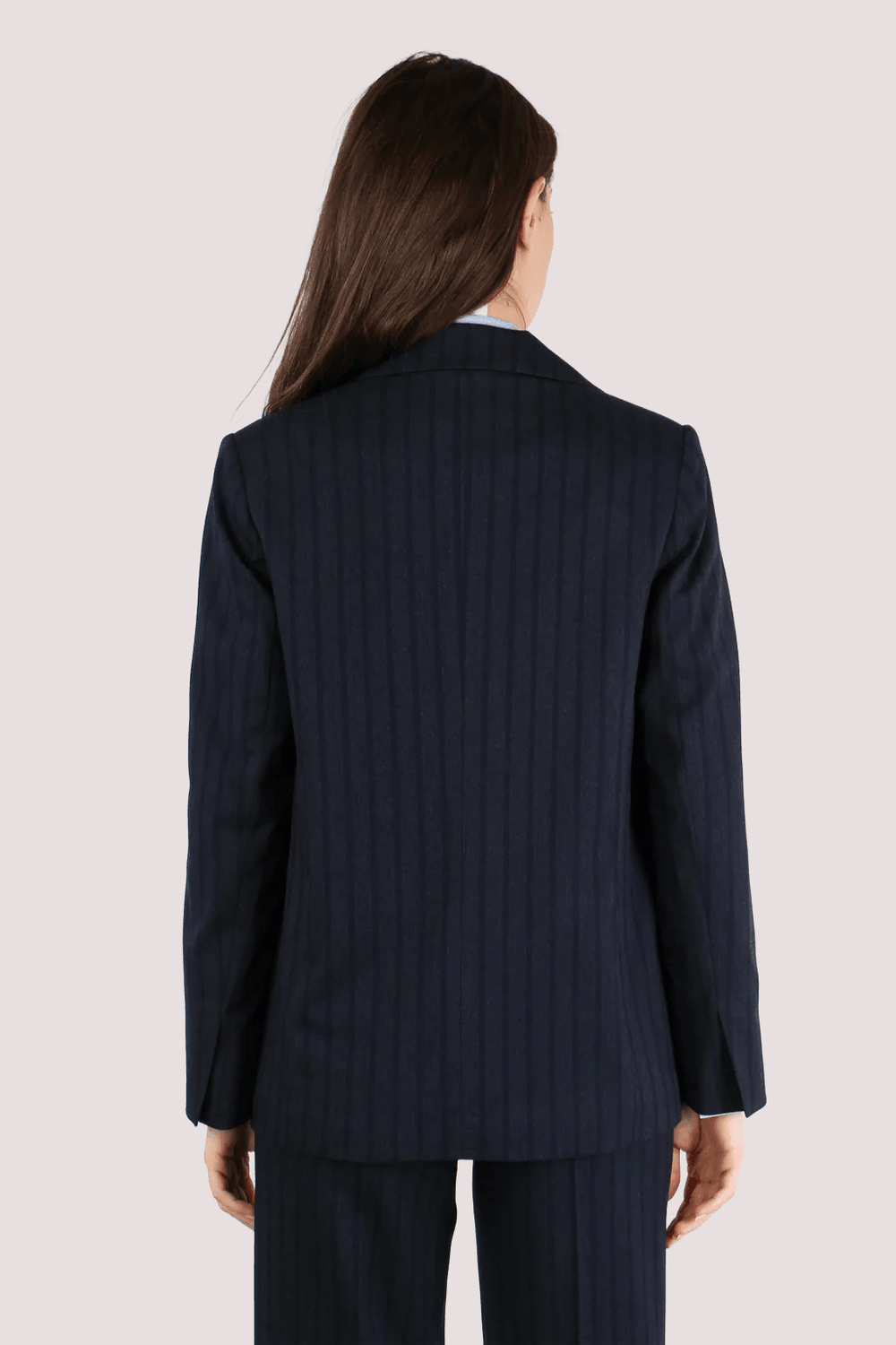 Giacca in gessato 107854 /BLU F. ANNARITA N 