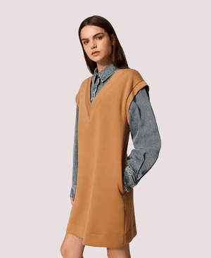 Abito corto in tessuto scuba e jeans 252LI2PBB /12671 TWINSET 