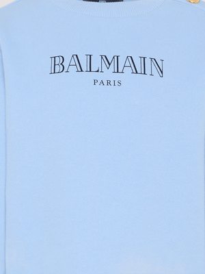 Felpa Balmain con bottoni oro sulla spalla BY4P20 Z3183 /652NE BALMAIN 