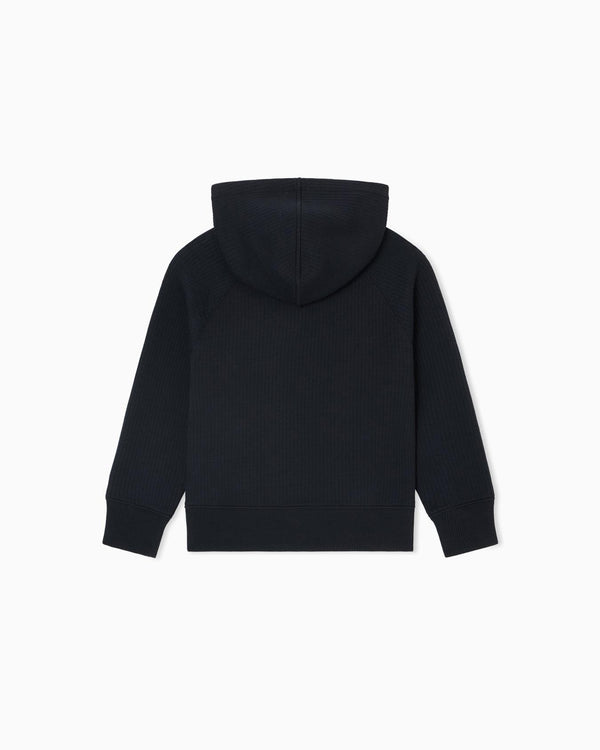 Felpa con cappuccio in jersey matelassé EB000463 AF16392 /UB118 EMPORIO ARMANI 