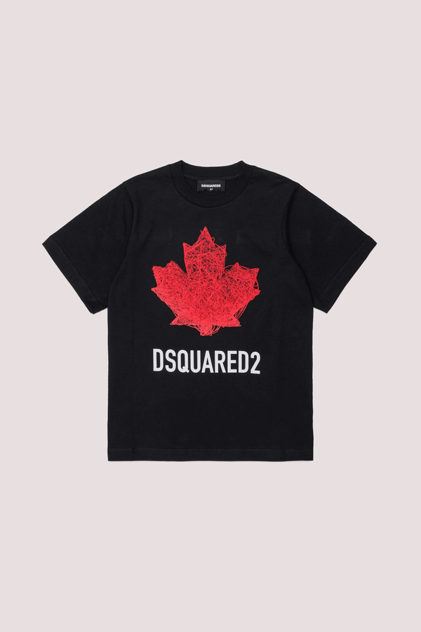 T-shirt con logo DQ3176 D00XM /DQ900 DSQUARED2 JUNIOR 