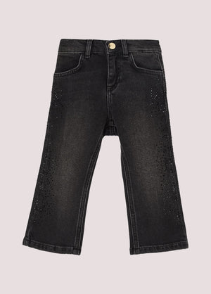 Jeans in cotone con strass KF5035 D5035 /88008 LIU JO 