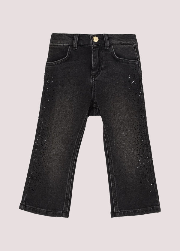 Jeans in cotone con strass KF5035 D5035 /88008 LIU JO 