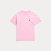 T-shirt in jersey di cotone con scollo a girocollo
