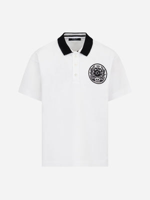 Polo con stemma BY8P71 Z3658 /100NE BALMAIN 