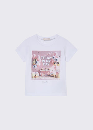 T-shirt con stampa KA6128 JS003 /10601 LIU JO 