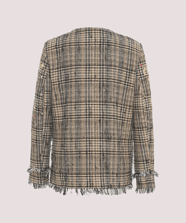 Cappotto galles beige/nero/multicolore 15070 /GALLES BROWN 5 PROGRESS 