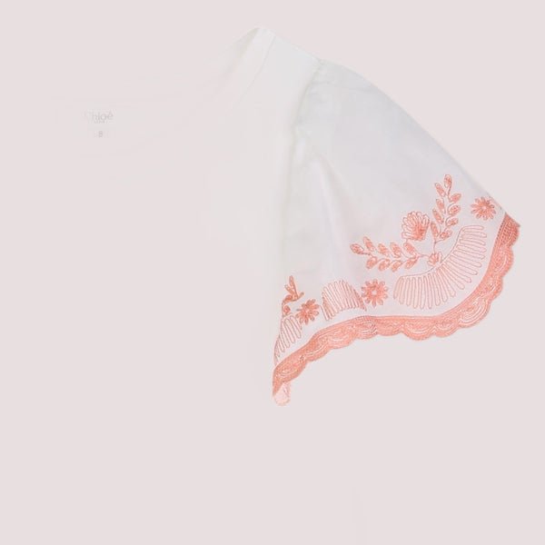 T-shirt con logo ricamato C21238 /117 CHLOE 