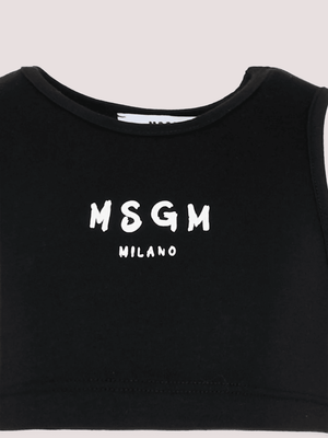 Top cropped con logo stampato S6MSJGTO011 /110/88 MSGM KIDS 
