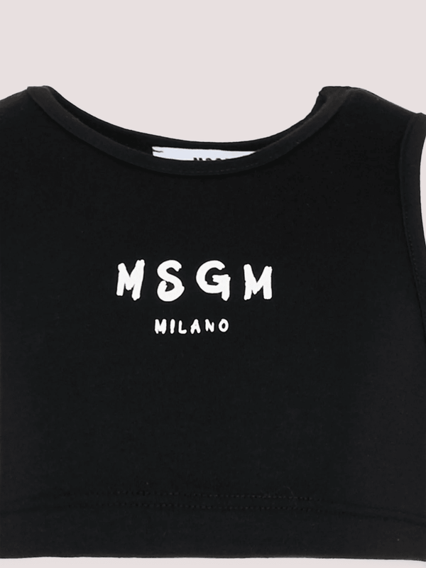Top cropped con logo stampato S6MSJGTO011 /110/88 MSGM KIDS 