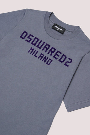 T-shirt con logo stampato sul petto DQ3164 D0015 /DQ903 DSQUARED2 JUNIOR 