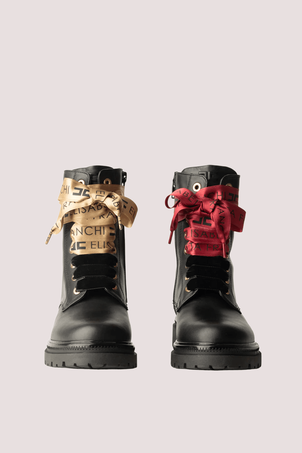 Tronchetti allacciati con lacci logati black F4A5 E0436 1251 /930 ELISABETTA FRANCHI La Mia Bambina 