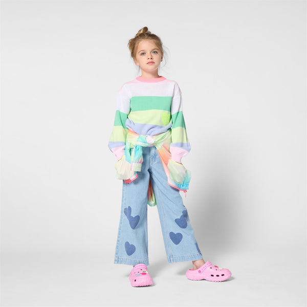 Pantalone in denim U21877 /Z18 BILLIEBLUSH 